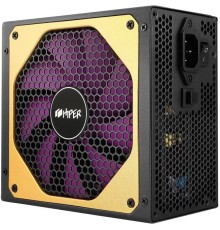 блок питания для ПК 1300 Ватт/ PSU HIPER HPG-1300FM (1300W, Gold 14cm Fan, 220V input, Efficiency 93%, Modular, Black)BOX