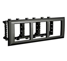 Рамка-суппорт "Avanti" для "In-liner Front", черный, 6 модулей