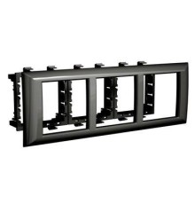 Рамка-суппорт "Avanti" для "In-liner Front", черный, 6 модулей
