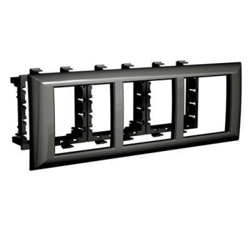 Рамка-суппорт "Avanti" для "In-liner Front", черный, 6 модулей