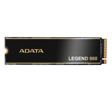 Твердотельный накопитель/ ADATA SSD LEGEND 960, 4000GB, M.2(22x80mm), NVMe 1.4, PCIe 4.0 x4, 3D NAND, R/W 7400/6800MB/s, IOPs 700 000/550 000, DRAM buffer 4000MB, TBW 3120, DWPD 0.43, with Heat Spreader (5 лет)