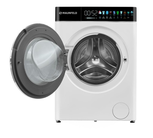 Стиральная машина Maunfeld/ Стиральная машина c сушкой, 9+5 кг, 1200 об/мин., сенсорное управление, TFT дисплей, инверторный мотор, 10 программ, Функция пара, подсветка барабана, дозагрузка белья, 84.7х60х52 см, цвет белый Стиральная машина Maunfeld/ Стиральная машина c сушкой, 9+5 кг, 1200 об/мин., сенсорное управление, TFT дисплей, инверторный мотор, 10 программ, Функция пара, подсветка барабана, дозагрузка белья, 84.7х60х52 см, цвет белый