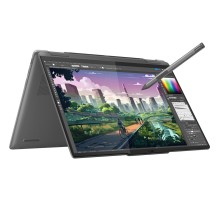 Ноутбук/ Lenovo Yoga 7 2-in-1 14AHP9 14"(1920x1200 IPS)/Touch/AMD Ryzen 7 8840HS(3.3Ghz)/16384Mb/1024PCISSDGb/noDVD/Int:AMD Radeon 780M/Cam/BT/WiFi/71WHr/war 1y/1.49kg/storm grey/Win11Home + 65W, Pen, RU kbd