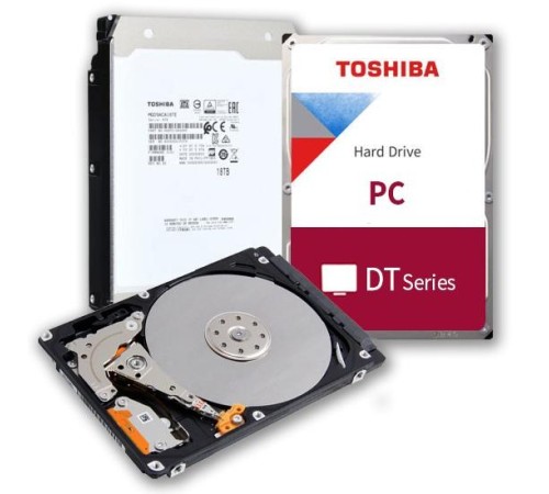 Жесткий диск Toshiba Desktop HDD 3.5" SATA 2Tb, 7200rpm, 256MB buffer, 512e, SMR, DT02ACA200, 1 year