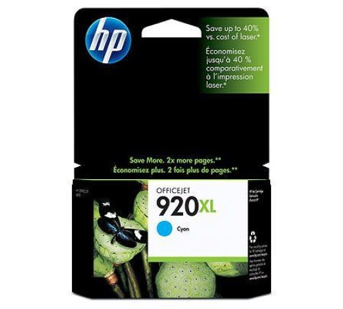 Картридж Cartridge HP 920XL для Officejet 6000/6500/7000/7500, голубой  (700 стр.)