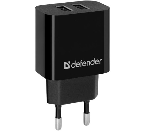 Defender Сетевой адаптер UPC-21 2xUSB,5V/2.1А кабель microUSB