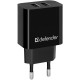 Defender Сетевой адаптер UPC-21 2xUSB,5V/2.1А кабель microUSB