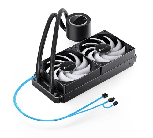 Система жидкостного охлаждения/ Water Cooling System JONSBO TG-240 Black (260W, 240mm, Black, ARGB/ Fans: 2x120mm, 66.19CFM, 35.4dBA, 1800RPM/ Pump height 72mm, 30dBA, 2400RPM, Rad thickness 27mm/ S: 1700, 1200, 115X, AM5, AM4) Система жидкостного охлаждения/ Water Cooling System JONSBO TG-240 Black (260W, 240mm, Black, ARGB/ Fans: 2x120mm, 66.19CFM, 35.4dBA, 1800RPM/ Pump height 72mm, 30dBA, 2400RPM, Rad thickness 27mm/ S: 1700, 1200, 115X, AM5, AM4)
