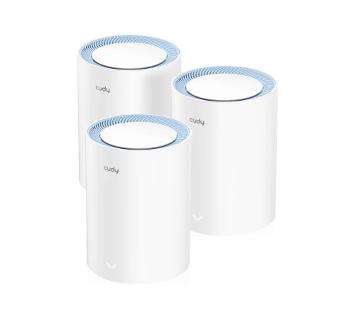 Wi-Fi Mesh-система/ AC1200 Wi-Fi Mesh Solution 3-Pack, Chipset MediaTek, Dual-Band, 867Mbps at 5GHz + 300Mbps at 2.4GHz, 802.11ac/a/b/g/n, 2 Fast Ethernet Ports, 2 internal antennas, MU-MIMO, DDNS,Zerotier/Wireguard/OpenVPN/IPSec/L2TP/PPTP VPN, DNS over Wi-Fi Mesh-система/ AC1200 Wi-Fi Mesh Solution 3-Pack, Chipset MediaTek, Dual-Band, 867Mbps at 5GHz + 300Mbps at 2.4GHz, 802.11ac/a/b/g/n, 2 Fast Ethernet Ports, 2 internal antennas, MU-MIMO, DDNS,Zerotier/Wireguard/OpenVPN/IPSec/L2TP/PPTP VPN, DNS over