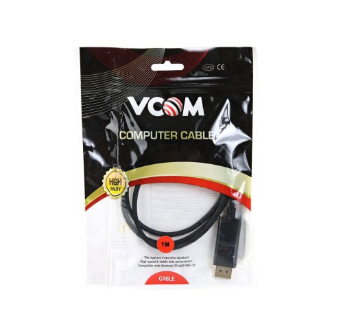 Кабель-адаптер/ Кабель-адаптер USB 3.1 Type-Cm --> DP(m) 3840x2160@60Hz, 1m VCOM <CU422C-1M> Кабель-адаптер/ Кабель-адаптер USB 3.1 Type-Cm --> DP(m) 3840x2160@60Hz, 1m VCOM <CU422C-1M>