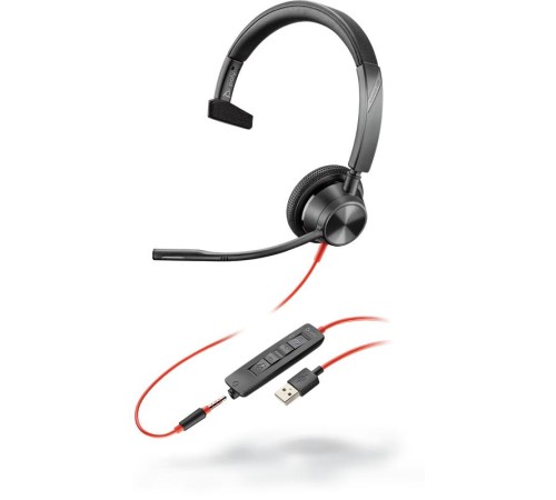 Гарнитура проводная/ Blackwire 3315, BW3315 USB-A
