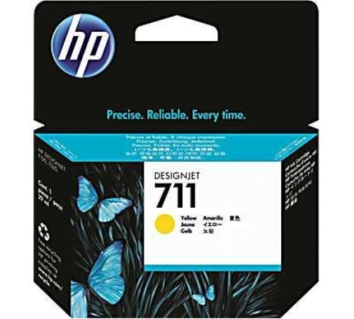 Картридж Cartridge HP 711 для DJ T120/T125/T130/T520/T525/T530, желтый (29мл)