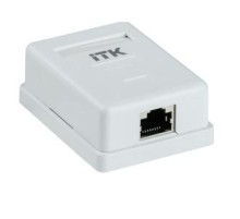 ITK Настенная инф. розетка RJ45 кат. 6 FTP 1-порт