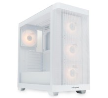 Корпус без блока питания/ Case HSPD M740, Mesh Mid Tower, White, TG, 0.6 SPCC, 4x120mm ARGB (M1) E-ATX, ATX, mATX, mITX 170/400/200mm 4x2.5", 2x3.5", 7xPCI 1xUSB-A 3.0, 1xUSB-C 3.0 460x218x450mm
