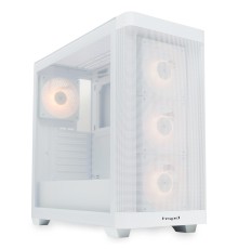 Корпус без блока питания/ Case HSPD M740, Mesh Mid Tower, White, TG, 0.6 SPCC, 4x120mm ARGB (M1) E-ATX, ATX, mATX, mITX 170/400/200mm 4x2.5", 2x3.5", 7xPCI 1xUSB-A 3.0, 1xUSB-C 3.0 460x218x450mm