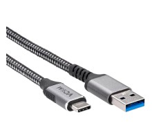Кабель/ Кабель USB3.2 Gen2, AM->CM, 10Gbs, All Shell 1м VCOM <CU401M-1M>