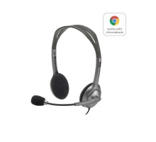 Гарнитура Logitech H111 (1 x 3.5мм, кабель 1.8м) (M/N: A-00021) (Мятая упаковка)