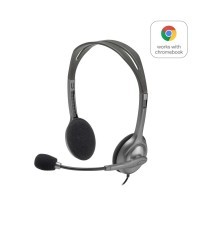 Гарнитура Logitech H111 (1 x 3.5мм, кабель 1.8м) (M/N: A-00021) (Мятая упаковка)