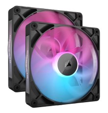 Кулер для корпуса/ Case Cooler Corsair iCUE LINK RX140 RGB (140x140x25mm, 4-pin PWM, RGB, 94.7CFM, 36dBA, 1700RPM, Black, 2pcs)