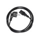 Кабель/ Кабель компьютер - розетка 220V EU (угловой)<VDE> 3GX0,5mm2, 1,8m, медь, Telecom <TY021-CU0.5-1.8M>