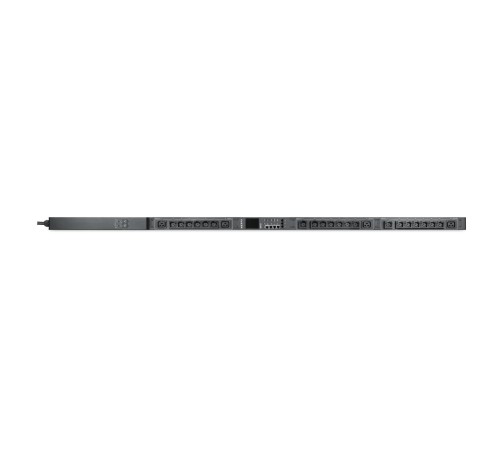 Блок распределения питания «Nerpa PU» IRON Switched (Outlet Level)/ PDU «Nerpa PU» IRON Switched (Outlet Level), EC, 0U, single phase, input IEC60309 (32A 230VAC 2P+E), locking outputs 20xIEC 60320 C13 + 4xIEC 60320 C19
