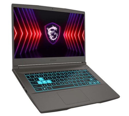 Ноутбук MSI Thin A15 B7UC-405XRU Ryzen 5 7535HS 15.6" FHD (1920*1080)144Hz DDR5 16GB(8GB*2),1TB SSD NV RTX 3050 (4GB GDDR6 ),52.4Whr,1,8kg,1y,Dos,Cosmos Gray