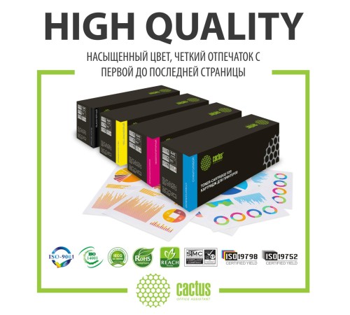 -/ Картридж лазерный Cactus CS-CF212A CF212A желтый (1800стр.) для HP LJ Pro 200 M251/M276