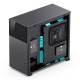 Корпус без блока питания/ Case JONSBO D41 STD SCREEN, Midi-Tower, TG, no fans, 1xUSB-A 3.2 + 1xUSB-C 3.2, ATX, mATX, mITX Black