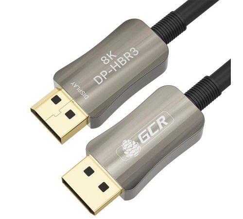 GCR Кабель 1.0m оптический DP v1.4 Ultra HD 8K 60Hz, 4K 144Hz, HBR3, 32.4 Гбит/с, GCR-54778