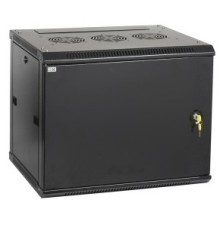 19" настенный шкаф 9U 600х450, металл. передняя дверь, черный (плоск. упак)