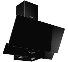 Наклонная вытяжка MONSHER/ Настенная наклонная вытяжка, ширина 60 см, отвод/рециркуляция, 700 м3/час, механическое кнопочное управление, 3 скорости, светодиодное освещение 2*1 Вт, металлические жироулавливающие фильтры, угольный фильтр KFM 101 (опция), цв