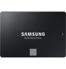 Твердотельный накопитель/ Samsung SSD 870 EVO, 4000GB, 2.5" 7mm, SATA3, 3-bit MLC, R/W 560/530MB/s, IOPs 98 000/88 000, DRAM buffer 4096MB, TBW 2400, DWPD 0.33 (12 мес.)