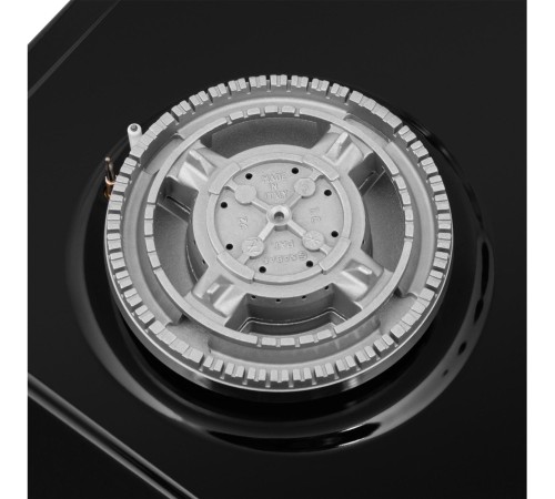 Встраиваемые газовые панели MAUNFELD/ Варочная панель, газ, 60 см, механическое управление, 4 конфорки, электроподжиг, газ-контроль, WOK-конфорка, черный