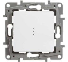 ETIKA Переключатель с подсветкой, 10AX, бел.