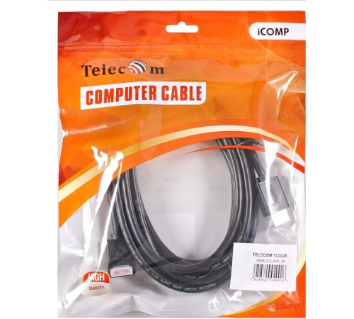 Кабель/ Кабель HDMI---HDMI ver 2.0 угловой коннектор 90град 3м,Telecom <TCG225-3M> Кабель/ Кабель HDMI---HDMI ver 2.0 угловой коннектор 90град 3м,Telecom <TCG225-3M>