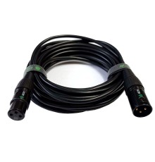 GCR Кабель 10.0m микрофонный XLR M / XLR F , черный, AL case черный, GCR-53375