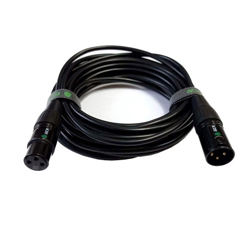 GCR Кабель 10.0m микрофонный XLR M / XLR F , черный, AL case черный, GCR-53375