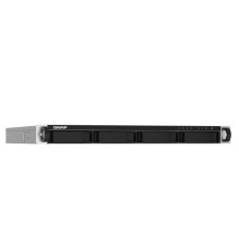 Система хранения данных QNAP SMB 1U/4bay QC 1,7GhzCPU/2Gb(upto16Gb)/upto 16HDD with TL-R1200S-RP/SATA(3,5" 2,5")/ 4xUSB3.2/1xEXP.slot/2x2,5GbE 2x10GbE(SFP+)/iSCSI/1xPS/no rail(RAIL-B02)/3YW TS-432PXU-2G-EU-RU