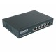 PoE Коммутатор OSNOVO SW-20600/A(80W) Passive PoE коммутатор Fast Ethernet на 6 портов. Порты: 4 х FE (10/100 Base-T, 52V 4,5(+) 7,8(–)) совместимы с PoE (IEEE 802.3af/at), 2 x FE (10/100 Base-T) Uplink. Совместим с