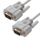 Greenconnect Кабель 1.5m 0-модемный COM RS-232 линковочный, DB9/DB9 9M/9M, серый, 30 AWG, GCR-50657