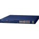 коммутатор/ PLANET GSW-1820HP 16-Port 10/100/1000T 802.3at PoE + 2-Port 1000X SFP Ethernet Switch (240W PoE Budget, Standard/VLAN/Extend mode)