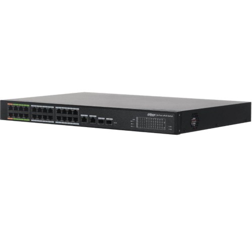 24-портовый управляемый коммутатор с ePoE уровень L2, Порты: 24 RJ45 10/100Мбит/с (8ePoE 16PoE/PoE+/Hi-PoE) 2 комбинированных SFP/RJ45 10/100/1000Мбит/с (uplink); мощность PoE: порты 12 до 60Вт порты 324 до 30Вт суммарно до 240Вт