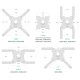 ONKRON кронштейн для телевизора 32"-65" наклонно-поворотный, белый M4