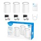 Wi-Fi Mesh-система/ AX1800 Wi-Fi 6 Mesh Solution 3-Pack, Chipset MediaTek, Dual-Band, 802.11ax/ac/a/b/g/n, 1201Mbps at 5GHz + 574Mbps at 2.4GHz, 2 Gigabit Ethernet Ports, 4 internal antennas, MU-MIMO, DDNS, Zerotier/Wireguard/OpenVPN/IPSec/L2TP/PPTP VPN