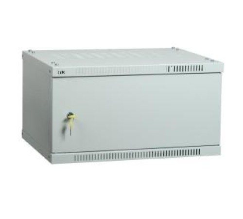 Шкаф LINEA WE 6U 600x450мм дверь металл серый