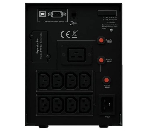 Источник бесперебойного питания CyberPower PR2200ELCDSL Line-Interactive 2200VA/1980W USB/RS-232/EPO/SNMPslot (8 IEC С13, 1 IEC C19)