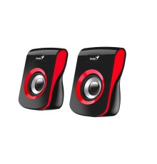 Колонки компьютерные Geinus SP-Q180, 2.0, 2 x 3W RMS, USB-power, Red (Мятая упаковка)
