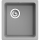 Кухонная мойка RIVELATO RIVELATO Мойка BERKANA 35 1-чаш 415*455, монтаж: универсальный, материал: кварц, цвет серый металлик