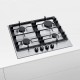 Встраиваемая газовая панель BOSCH Газ,  !! 5.2x58.2x52, нерж.сталь, независимая, серебристая, автоподжиг, газ-контроль