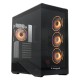 Корпус без блока питания/ Case HSPD F711, Panoramic Full Tower, Black, TG, 0.7 SPCC, 4x120mm ARGB (FN027) ATX, mATX, mITX 190/420/280mm 2x2.5", 2x3.5", 7xPCI 1xUSB-A 3.0, 1xUSB-C 445x235x475mm